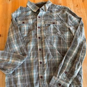 Blue and green flannel